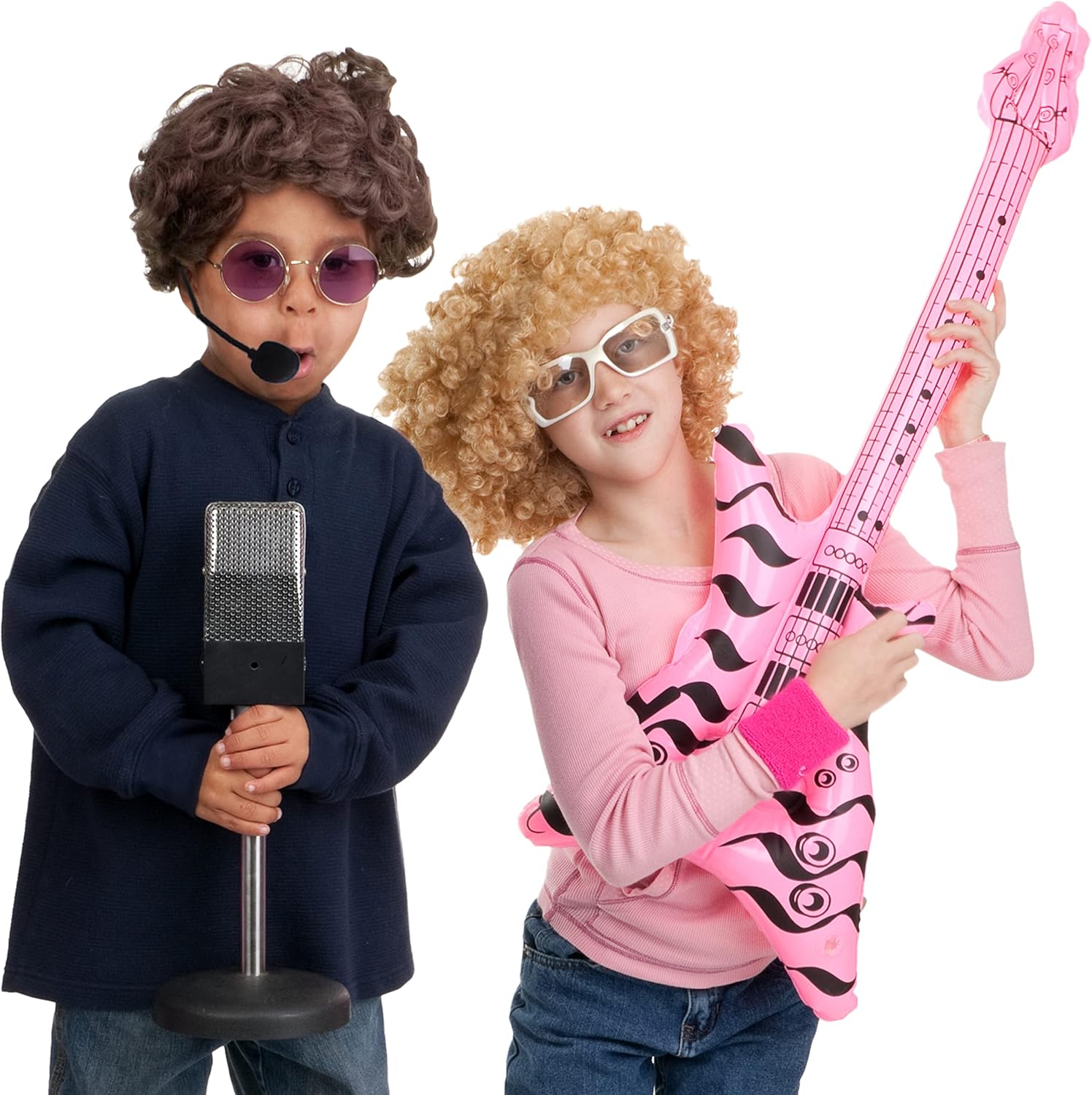 4Es Novelty Rockstar Costume Headset Prop - Fun for Kids Adults nocturnal