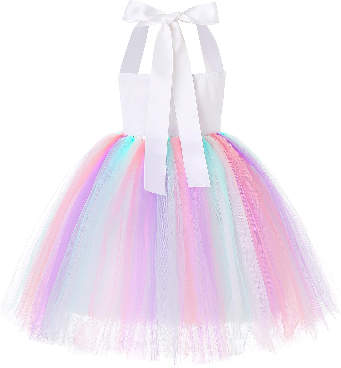 Soyoekbt LED Unicorn Princess Dress for Girls