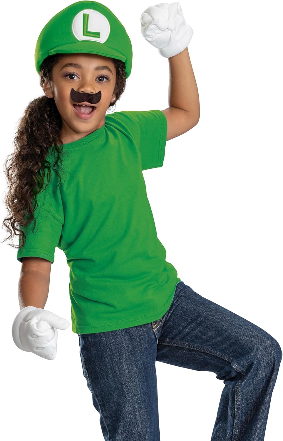 Disguise Mario Luigi Costume Kit for Kids Halloween Accessories