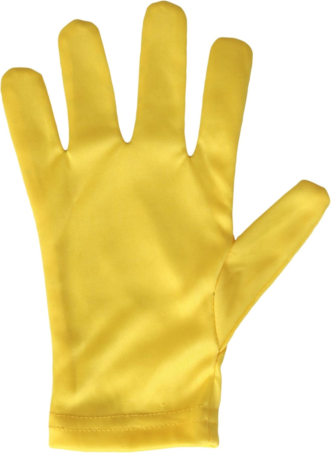 Kids Yellow Costumes Stretch Knit Gloves with a Slip-On Design