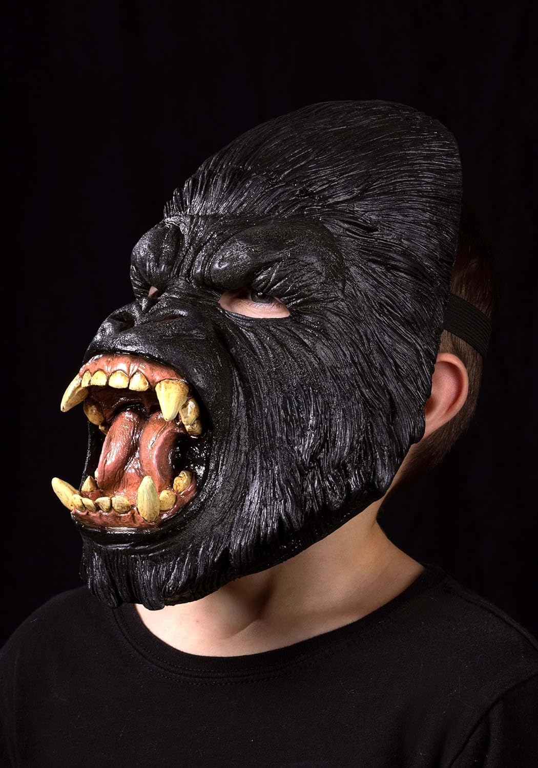 Scare Me Fun Costumes Scary Gorilla Mask for Kids Standard Black