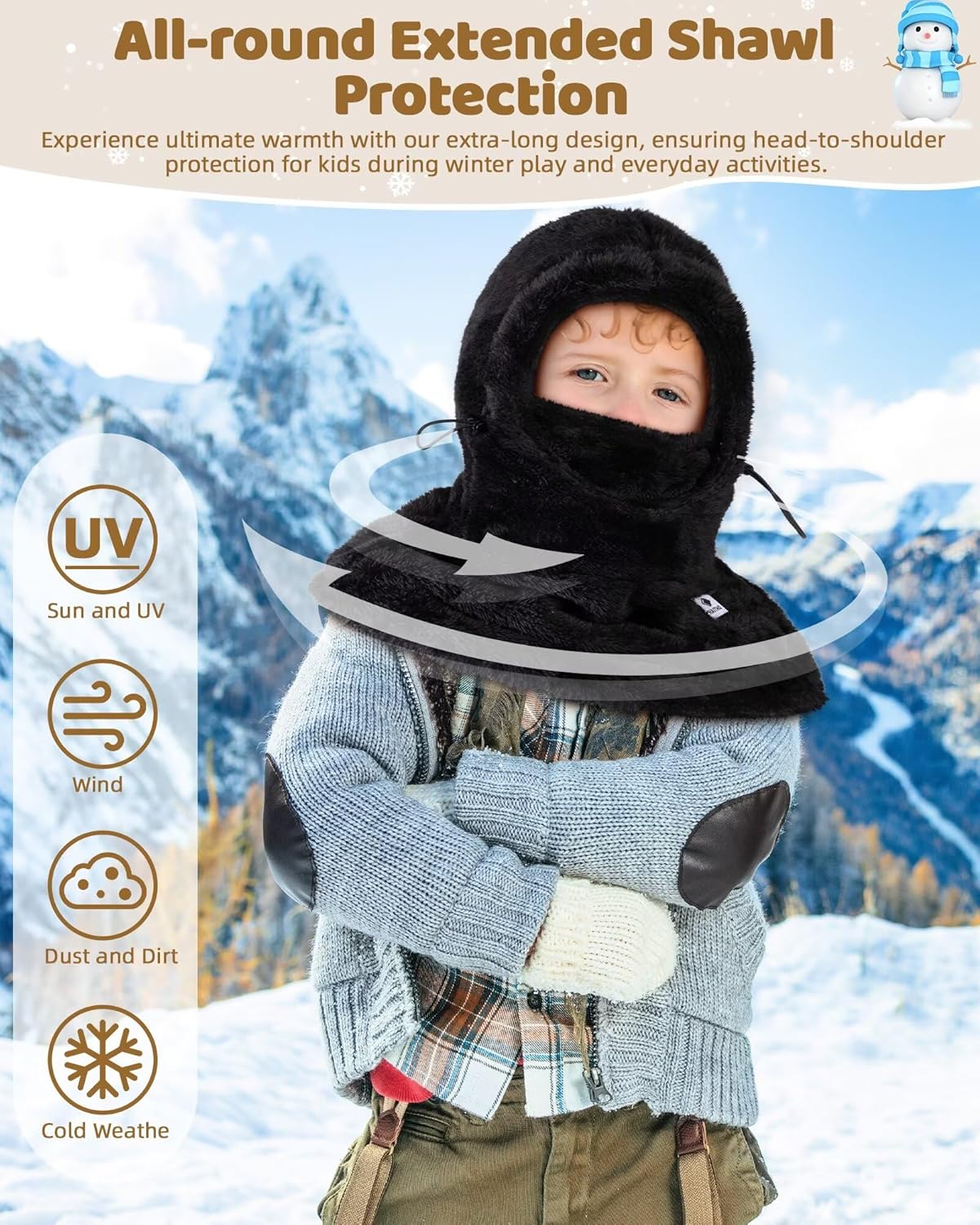 High-Quality Kids Ski Mask Balaclava for Winter