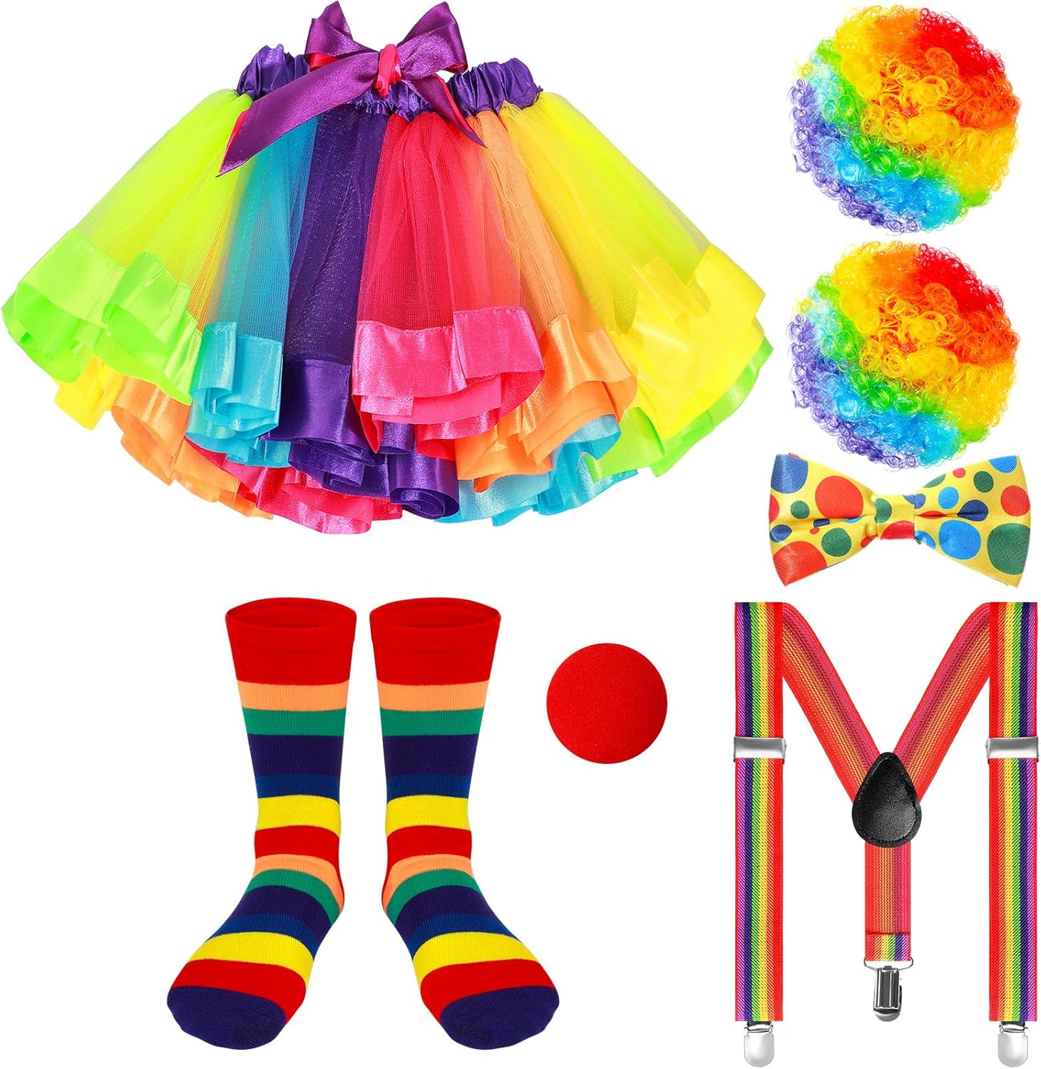 Shin mooon Girls clown costume set