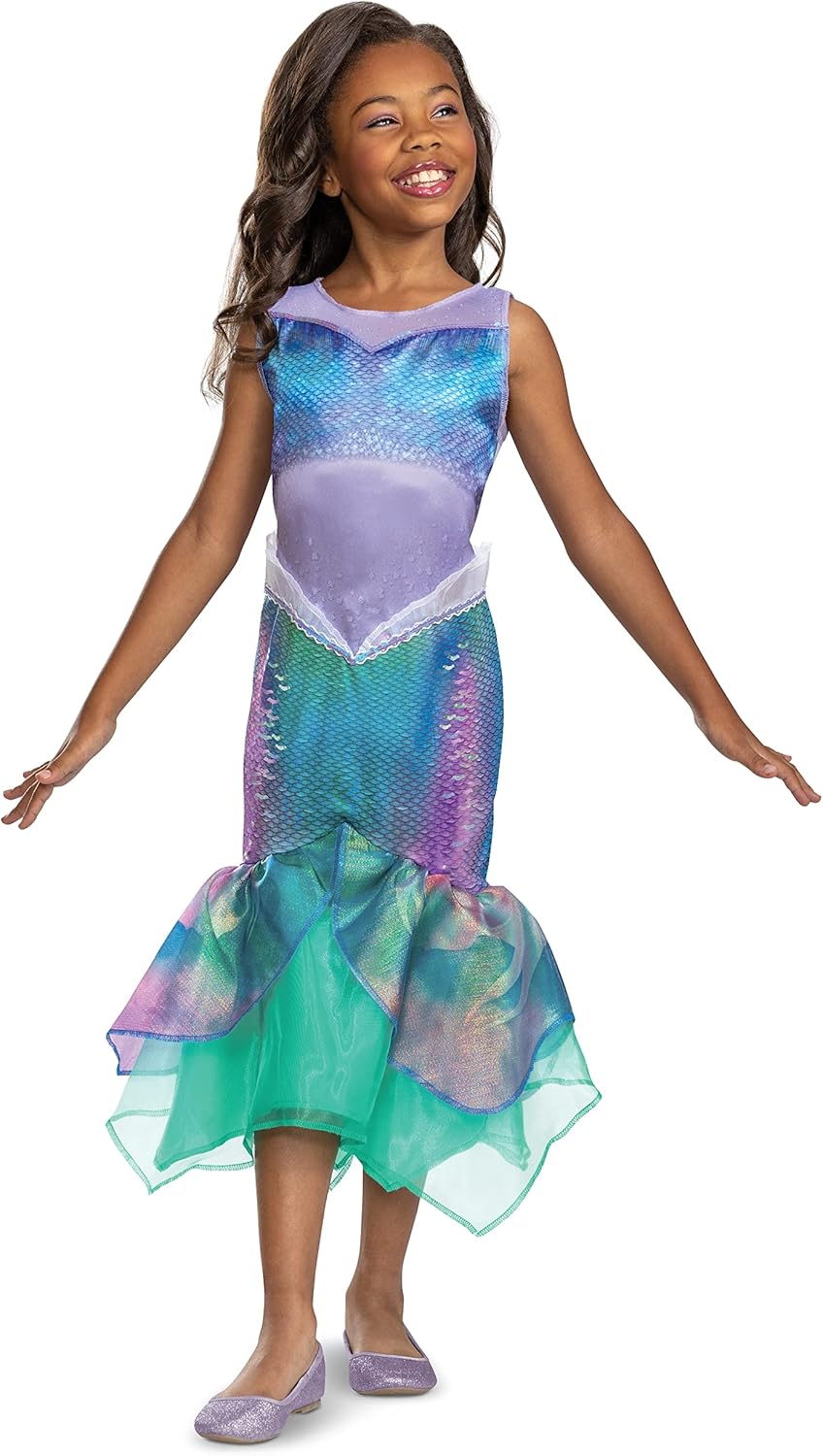 Ariel Magic Mermaid Princess Costume for Kids Breathe Under the Sea