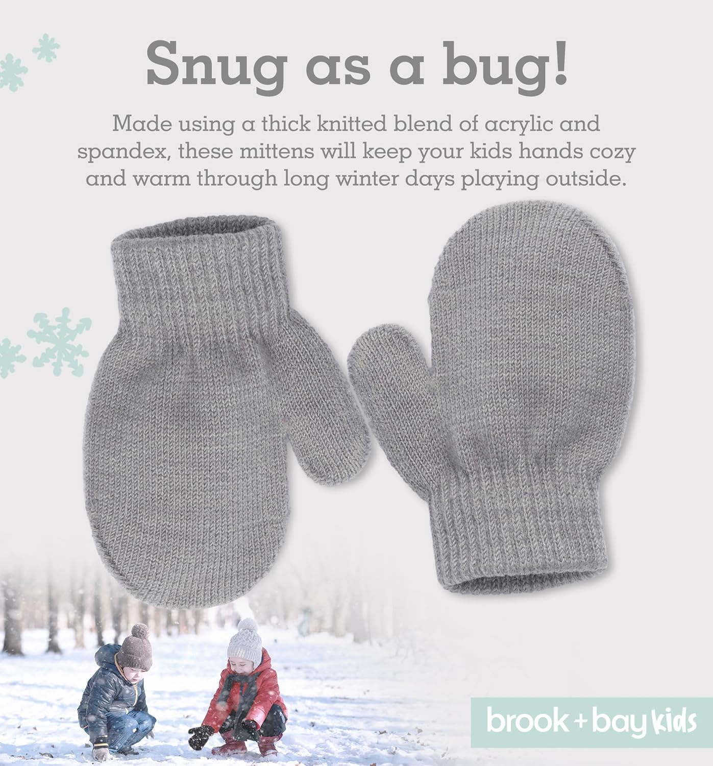 Cozy Toddler Mittens Soft Stretchy and Grows with Them