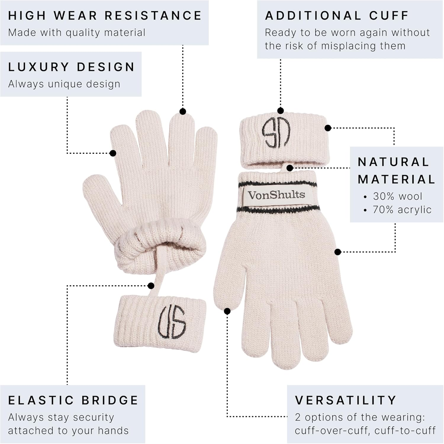Adorable Merino Wool Gloves for Kids