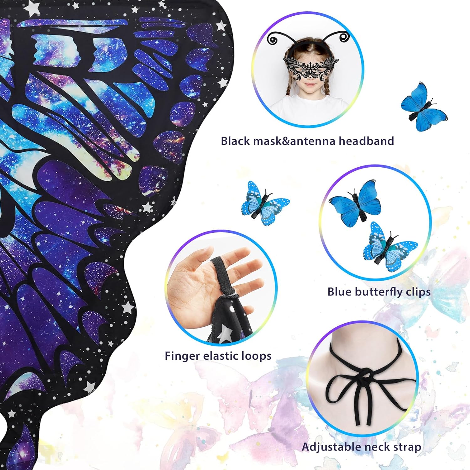 ERDOGLY Butterfly Wings Costume