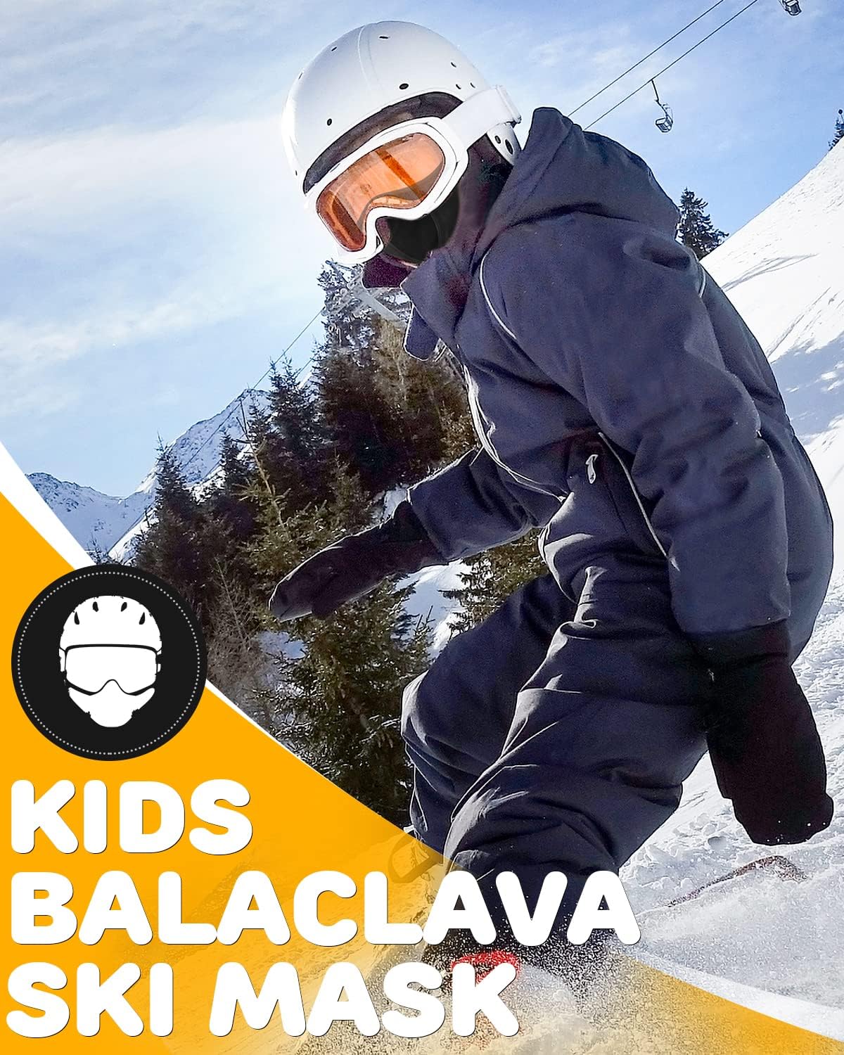 Venswell Breathable Ski Mask for Kids
