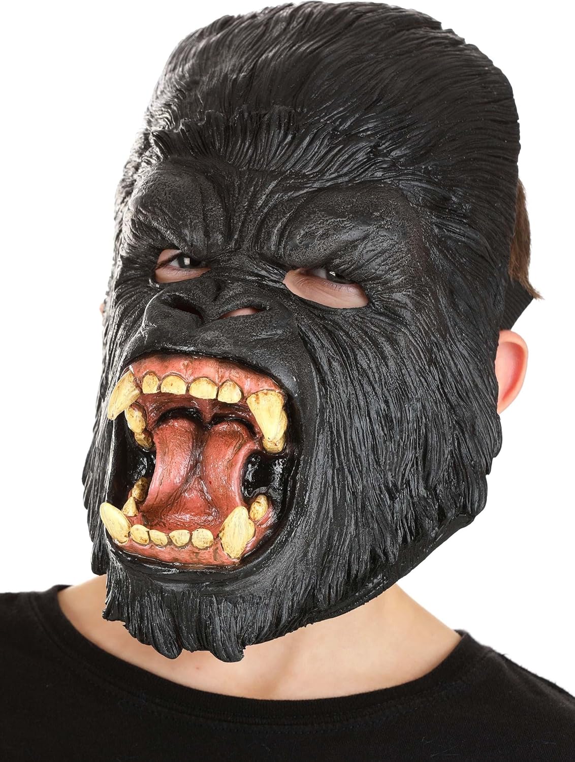 Scare Me Fun Costumes Scary Gorilla Mask for Kids Standard Black