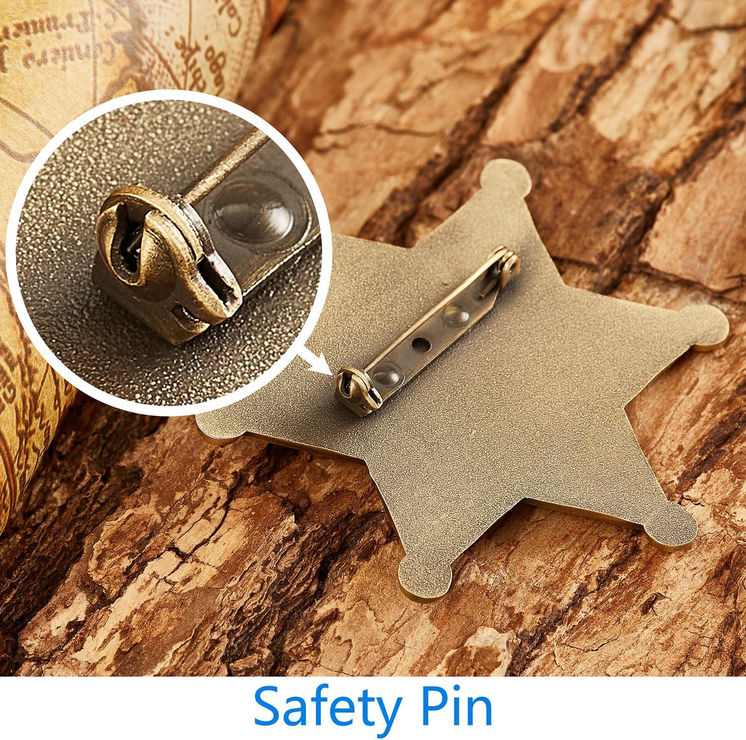 Sturdy Metal Sheriff Badge for Kids