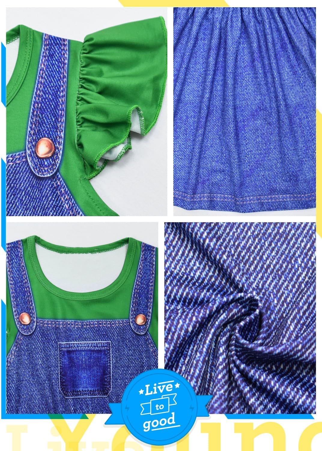 Super Bros Princess Costume Girls Work