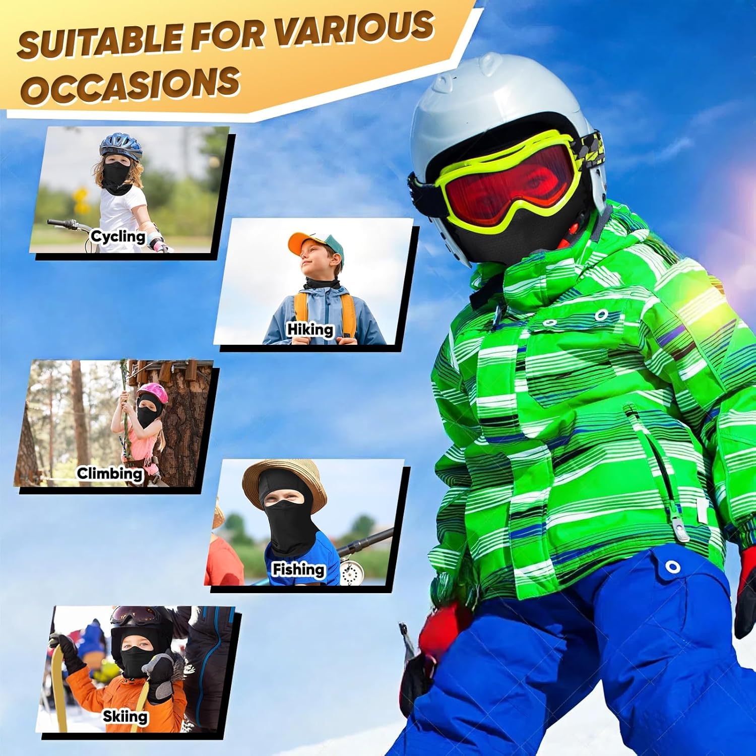 Ameceres Kids Balaclava Ski Mask