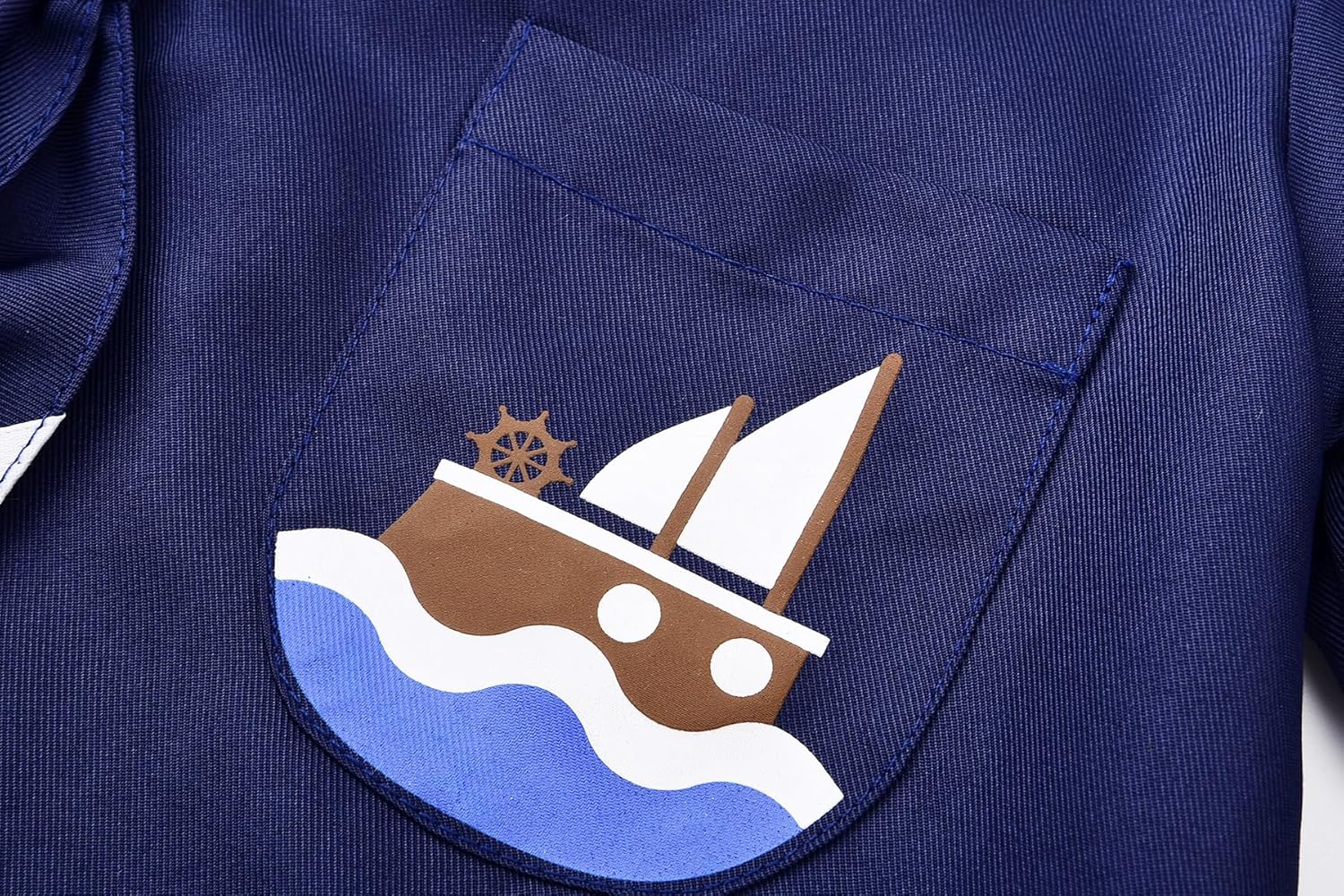 ReliBeauty Kids Navy Sailor Uniform Boys Girls Set
