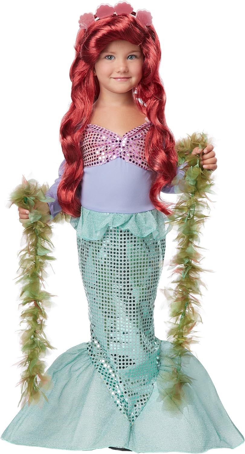 Mermaid Kvertices Toddler Costume 3-4 Year Olds Boa not included