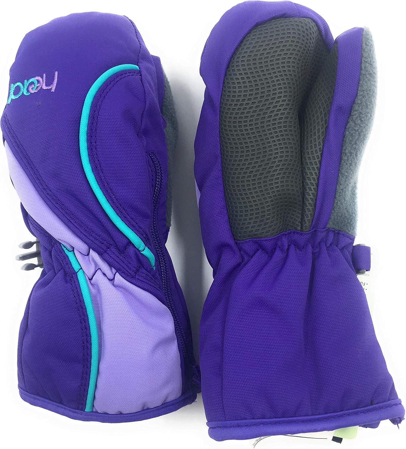 HEAD JR Ski Mittens - Purple and Vistula Blue XXS