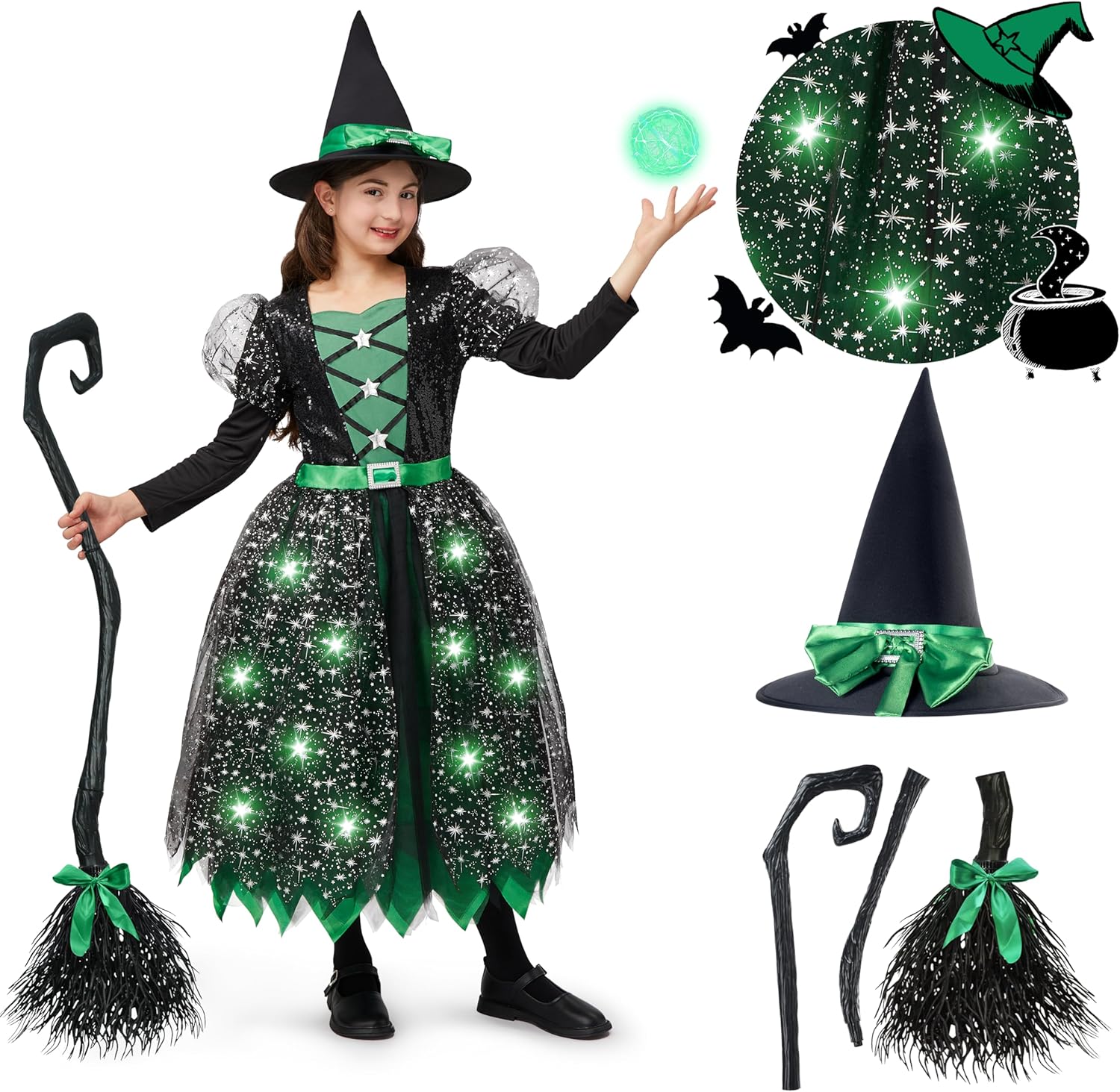 Spooktacular Creations witches taller Halloween for Girls