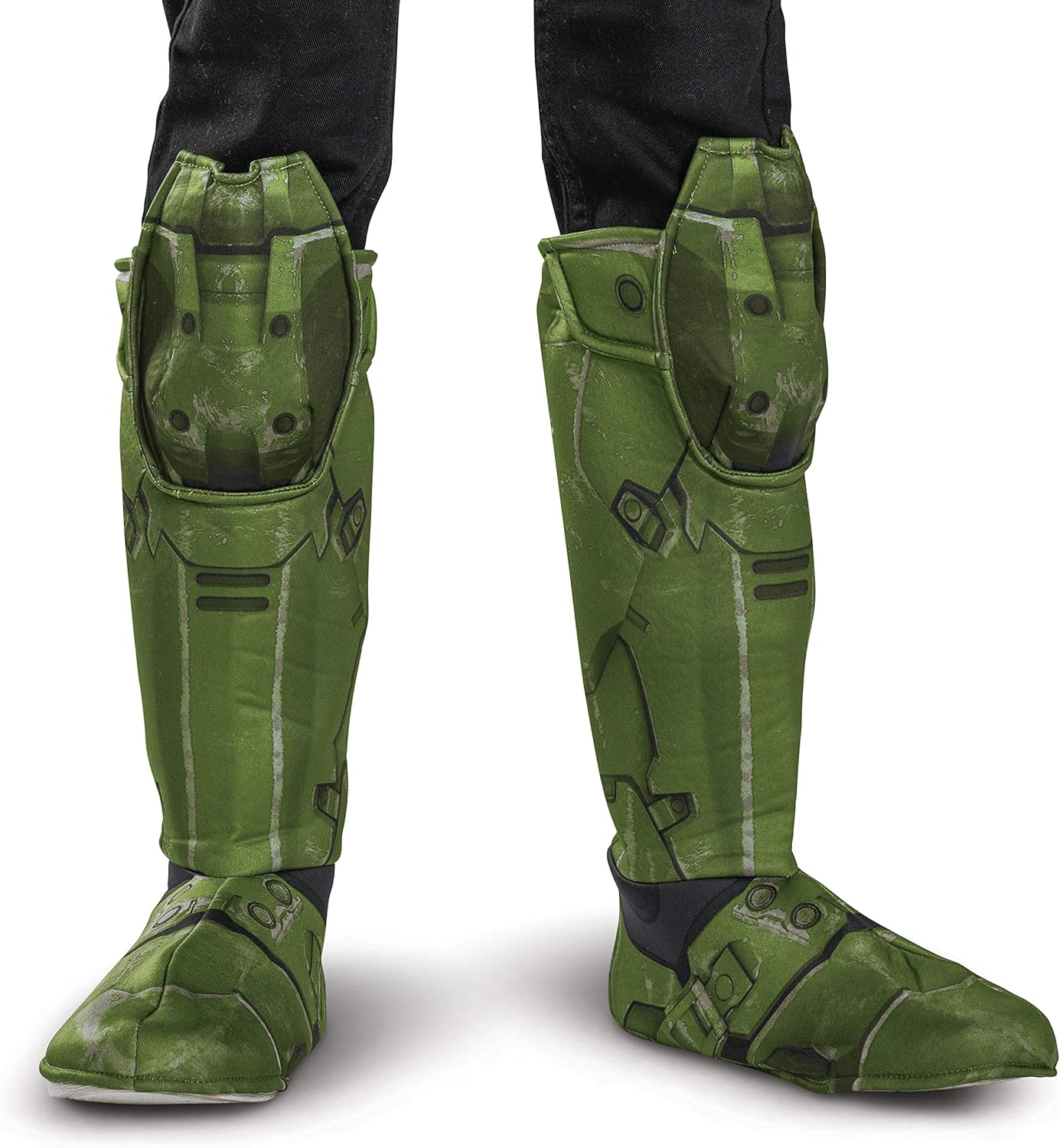 Epic Master Chief Boots Halloween Game-Inspired Kids Footwear Super Soldier Look