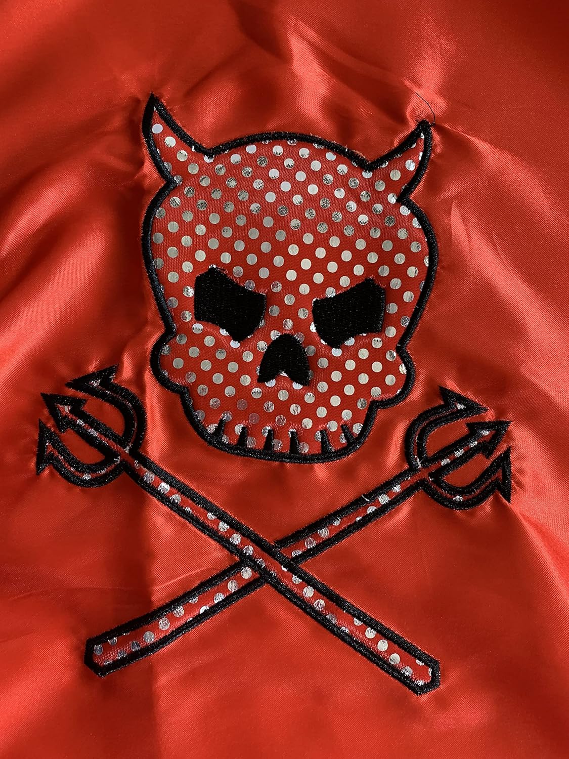 Get a hold of the Kids Red Devil Satin Cape