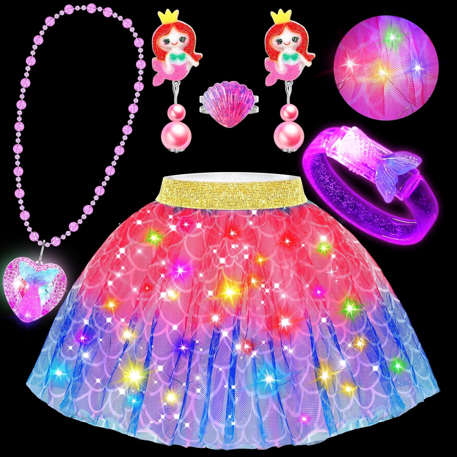 Light-Up Princess Dress Up for Girls 4-6