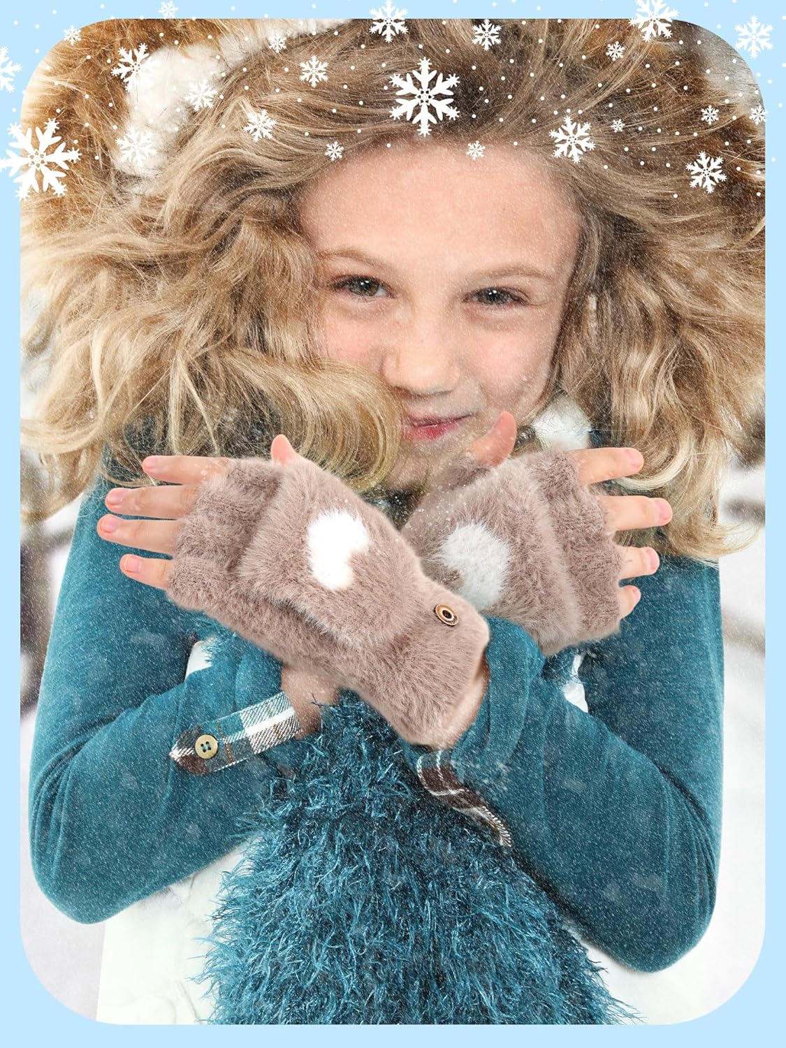 3 Pairs Geyoga Kid Fingerless Gloves