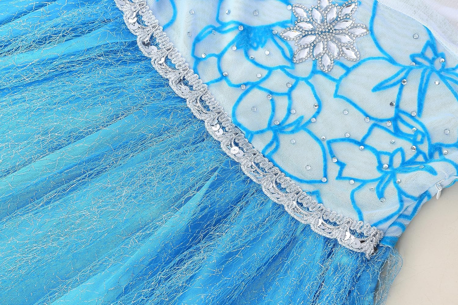 Snow Princess Dress for Little Girls Princess Design Soft Luxurious 3-8T